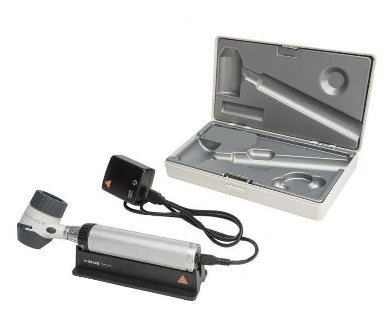 Дерматоскоп Heine DELTA 20T; рукоятка BETA 4 USB; сетевой трансформатор; кейс транспортировочный, арт. K-262.28.388