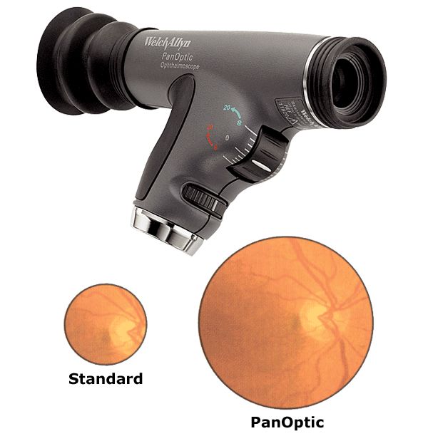 Офтальмоскоп панорамный Welch Allyn PanOptic с кобальтовым фильтром и линзой 11820-CE