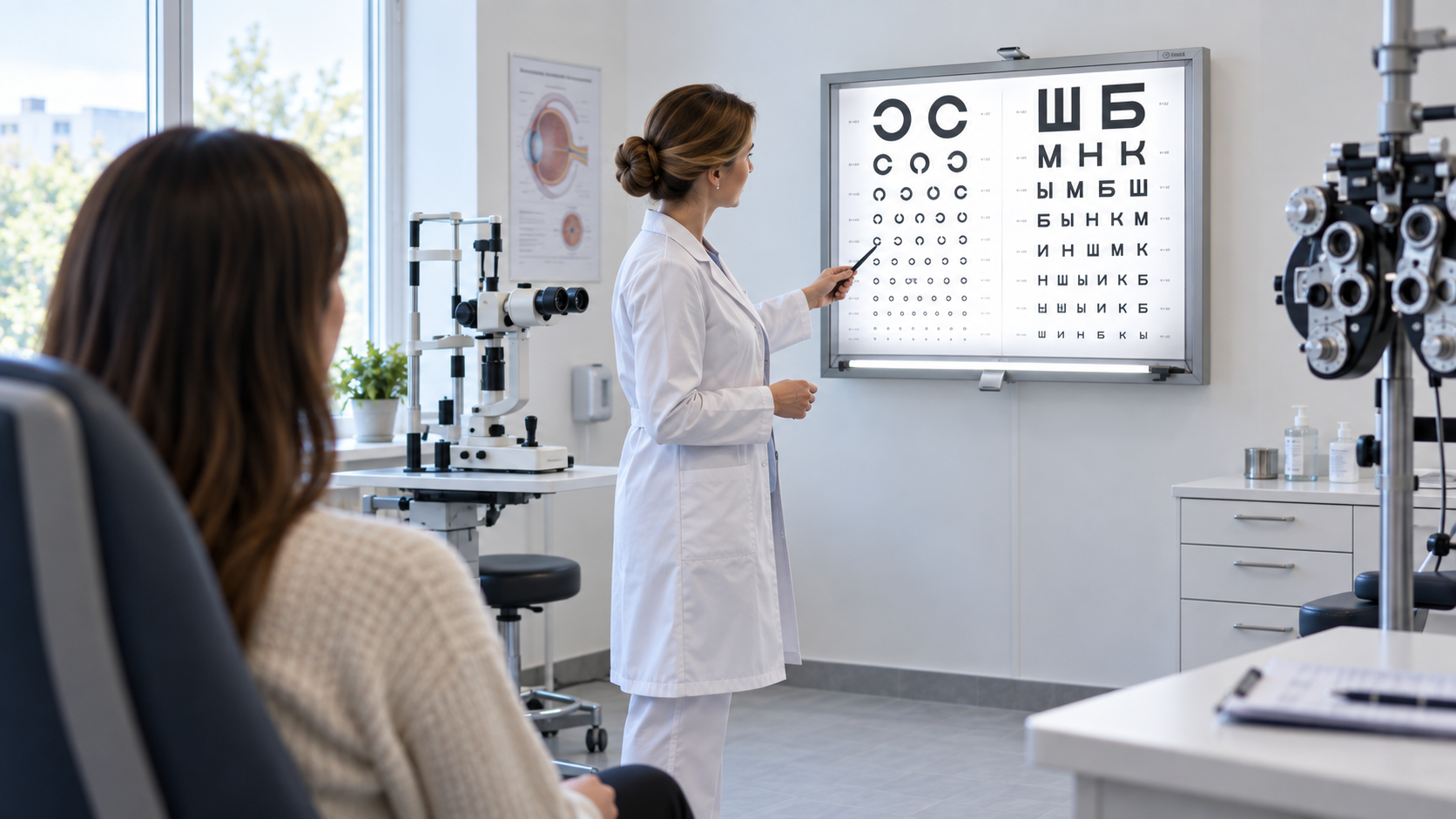 Офтальмологические таблицы для проверки зрения: Сивцева, Головина, Орловой и другие виды