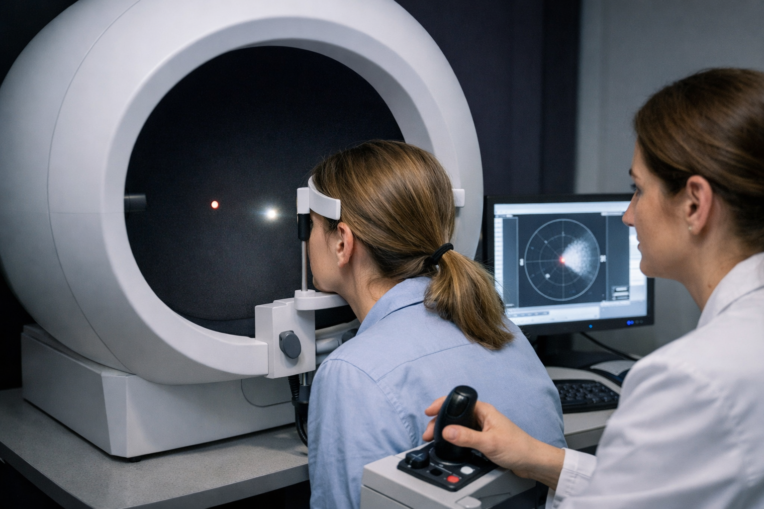 Способы определения поля зрения с помощью компьютерного периметра