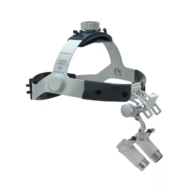 HEINE HRP 3,5×-420 — бинокулярная лупа для шлема Professional L, крепление i-View, без щитка