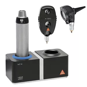 Отоскоп HEINE K 180 3.5 XHL F.O.; офтальмоскоп HEINE K 180 3.5 XHL; рукоятка BETA  4 NT; воронки, арт. A-279.23.420