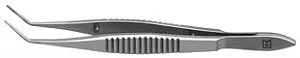 Пинцет типа Канзас для удаления фрагментов хрусталика, 10 мм два ряда зубцов F-8511