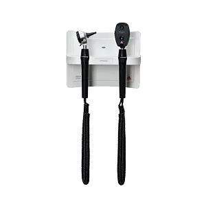 Настенный трансформатор HEINE EN 200; отоскоп HEINE BETA 200 3.5 XHL F.O.; офтальмоскоп HEINE BETA 200 3.5 XHL; рукоятка BETA x2; адаптер сетевой для рукояток, арт. A-095.12.215