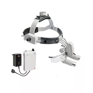 Осветитель налобный HEINE ML4 LED; лупа бинокулярная HRP 4x-340 с щитком S-Guard; шлем Professional L; заряжаемый блок mPack; сетевой адаптер, арт. J-008.31.443