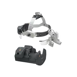 Осветитель налобный HEINE ML4 LED; лупа бинокулярная HR 2.5x-340 с щитком S-Guard; шлем Professional L; 2 заряжаемых блока mPack UNPLUGGED; трансформатор EN 50 UNPLUGGED, арт. J-008.31.445