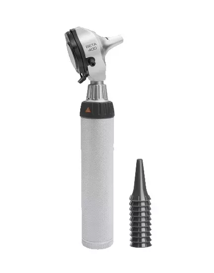 Отоскоп HEINE BETA 400 2.5 XHL F.O. (голова); рукоятка BETA 2,5 В батареечная; воронки, арт. B-010.10.118