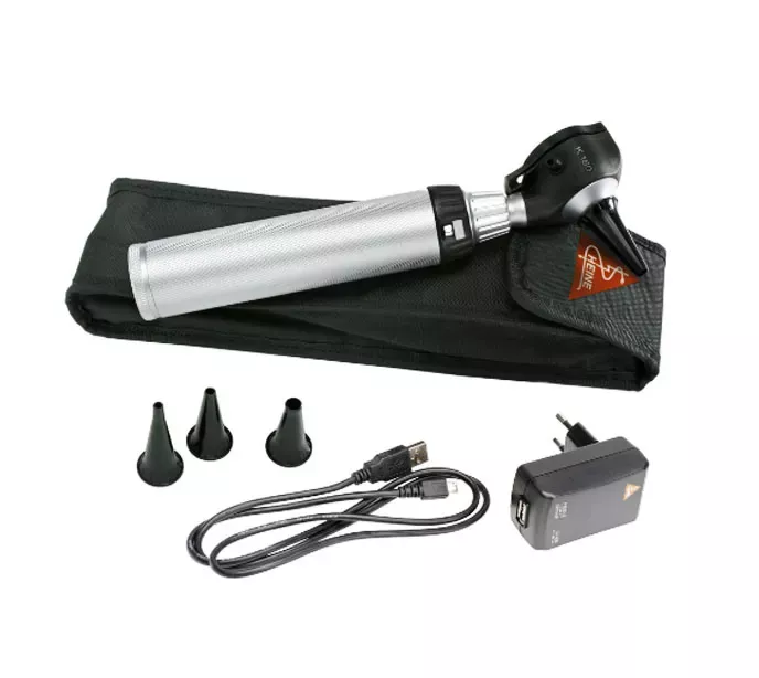 Отоскоп HEINE K 180 3.5 XHL F.O. (голова); рукоятка BETA 4 USB; воронки; чехол, арт. B-181.27.388