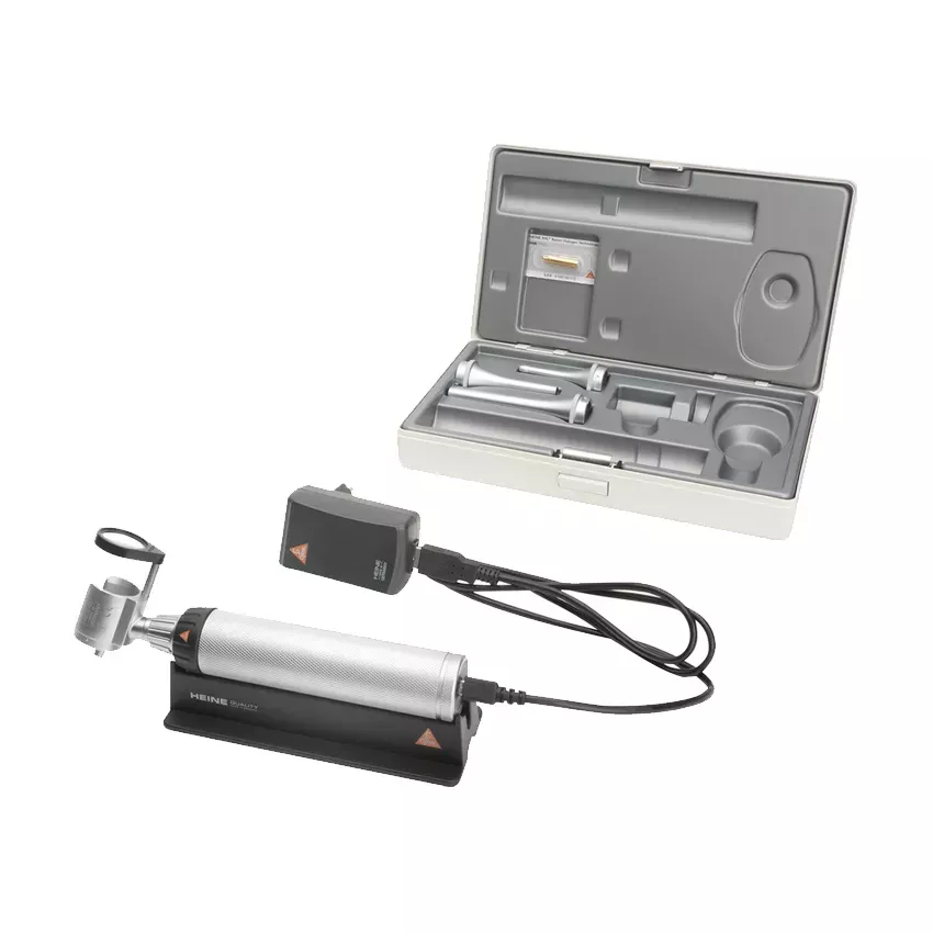 Отоскоп ветеринарный HEINE G100 3,5 В XHL; рукоятка BETA 4 USB; воронки; транспортировочный кейс, арт. G-112.27.388