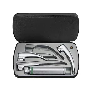 HEINE ларингоскоп 2,5 В LED: клинки, батареечная рукоятка Standard F.O. и кейс