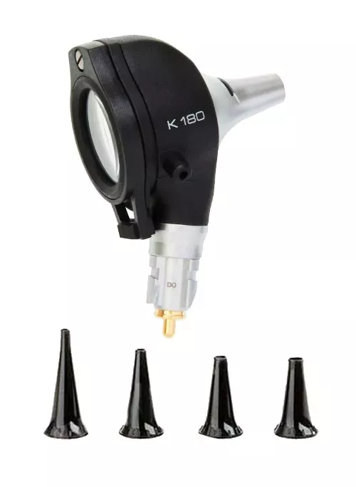 Отоскоп HEINE K 180 2.5 XHL F.O. (голова) с воронками, арт. B-001.11.551