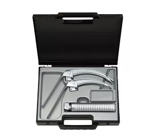 Клинки ларингоскопа Flextip 2,5 В LED; рукоятка Standard F.O. EasyClean батареечная; транспортировочный кейс, арт. F-230.18.820