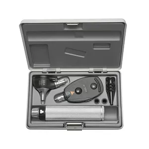 Отоскоп HEINE K 180 2.5 XHL F.O.; офтальмоскоп HEINE K 180 2.5 XHL; рукоятка BETA 2,5 В батареечная; воронки, арт. A-279.10.118