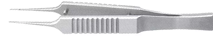 Пинцет роговично-шовный прямой F-6340