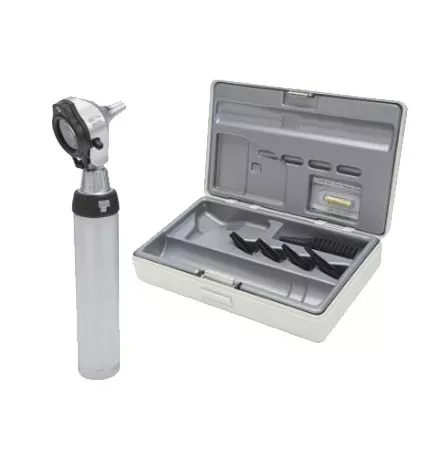 Отоскоп HEINE BETA 200 2.5 XHL F.O. (голова); рукоятка BETA 2,5 В батареечная; воронки; транспортировочный кейс, арт. B-141.10.118