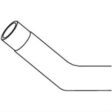 Канюля изогнутая с силиконовым кончиком для рефлюксного инструмента C-0618