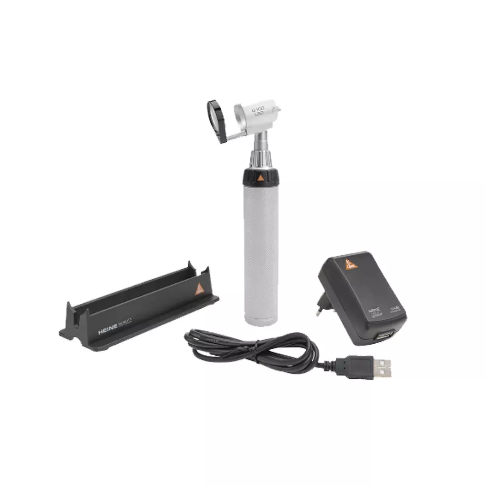Отоскоп ветеринарный HEINE G100 LED; рукоятка BETA 4 USB, арт. G-010.28.388