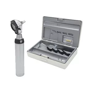 Отоскоп HEINE BETA 200 2.5 XHL F.O. (голова); рукоятка BETA 2,5 В батареечная; воронки; транспортировочный кейс, арт. B-141.10.118