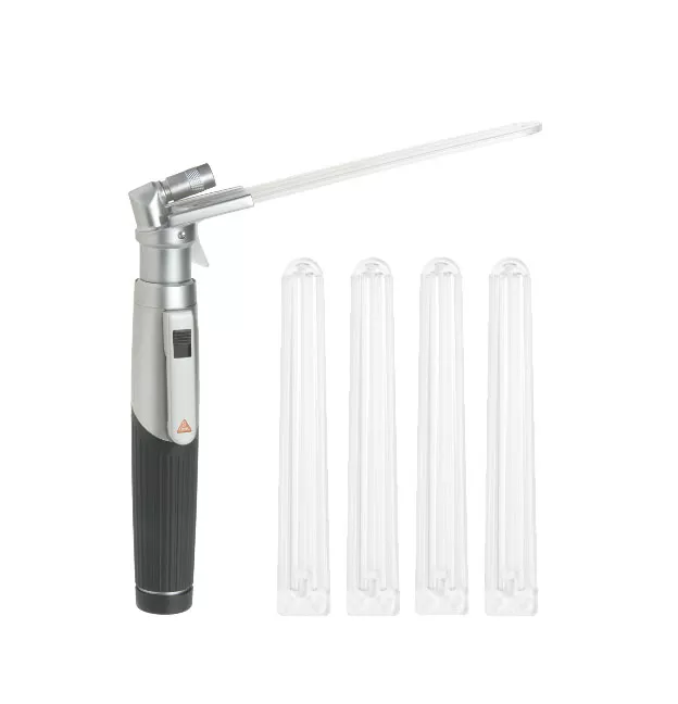 Держатель шпателя HEINE Mini 3000 (голова), рукоятка Mini 3000 батареечная; шпатели, арт. D-001.74.118